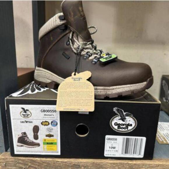 Georgia Boot Women’s “Eagle Trail” Alloy Work Boots – Size 10W (Model GB00556) - Picture 1 of 3